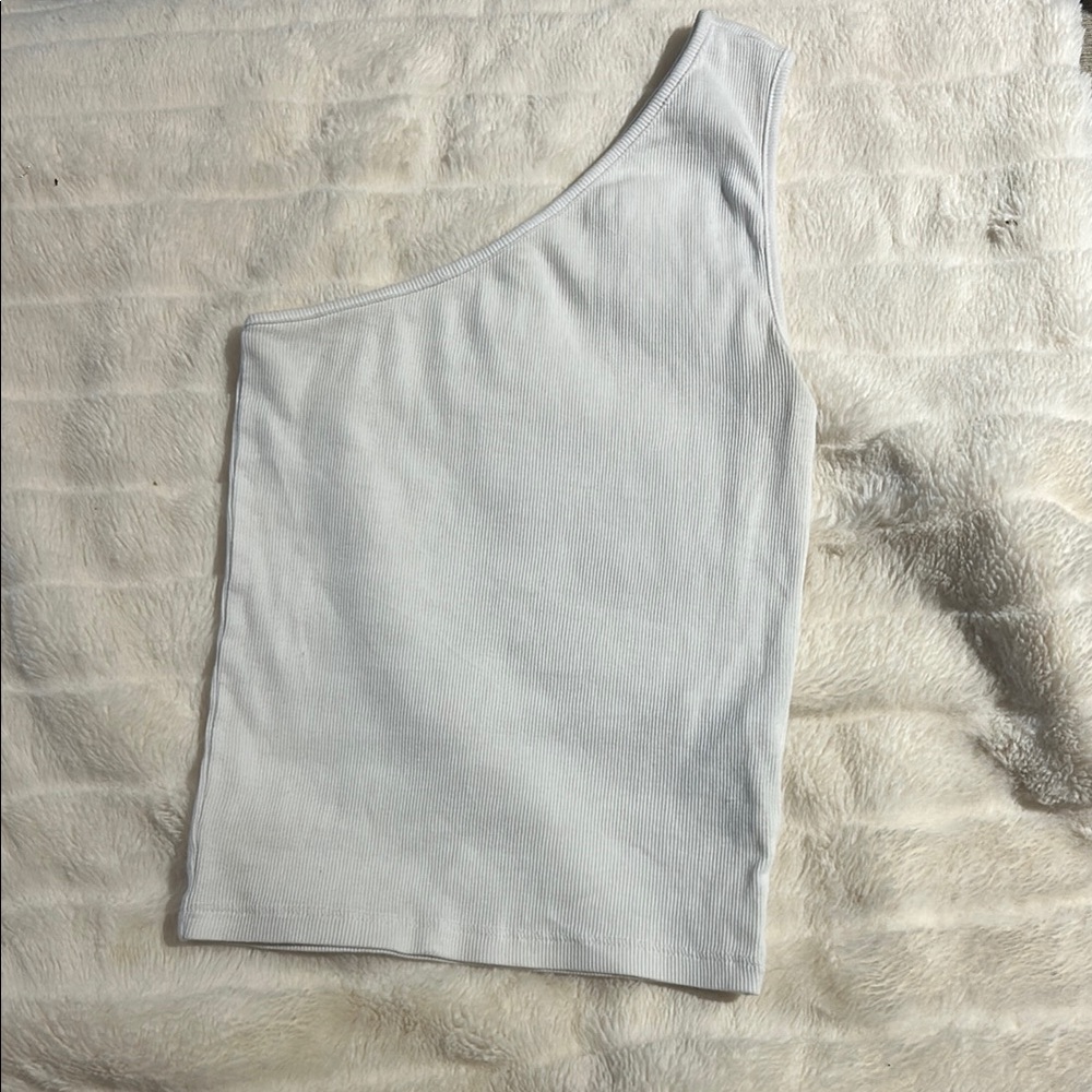 Madewell Ribbed White Tank Top